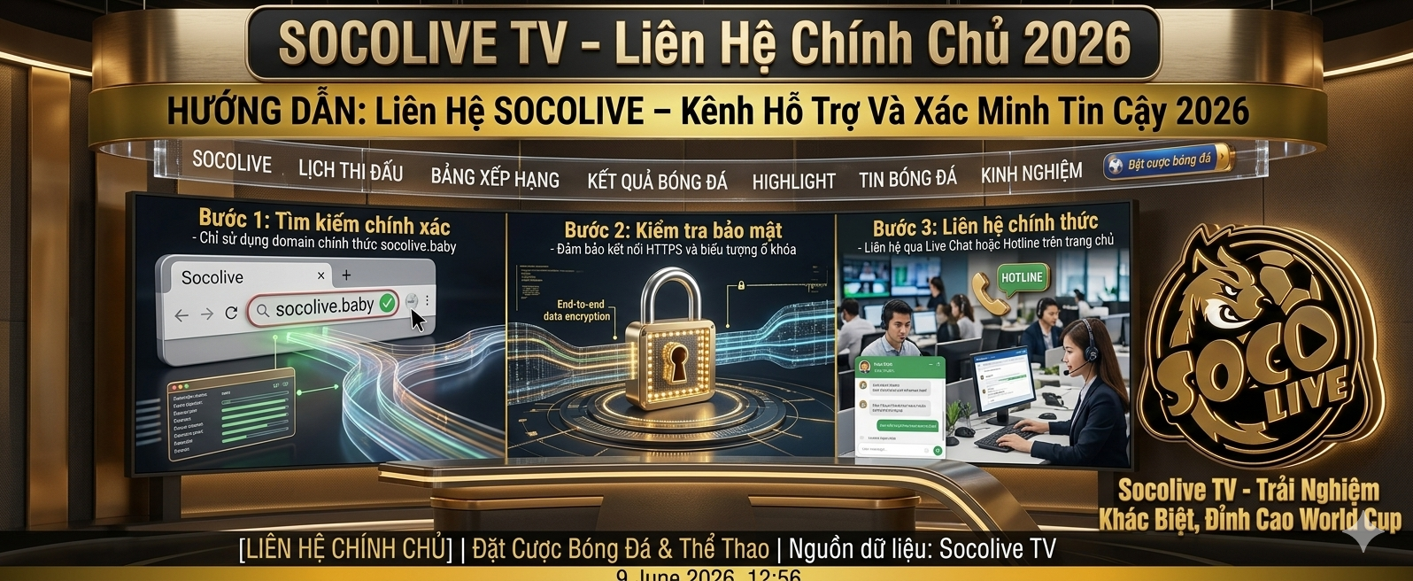 Thông Tin Liên Hệ SOCOLIVE Cần Biết